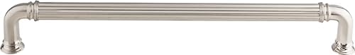 Top Knobs TK328BSN Chareau Collection 18 Reeded Appliance Pull Brushed Satin Nickel