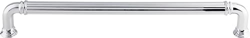 Top Knobs TK328BSN Chareau Collection 18 Reeded Appliance Pull Brushed Satin Nickel