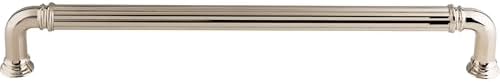 Zest for Your Home Chareau Reeded Center Pulls - 12 Polished Nickel
