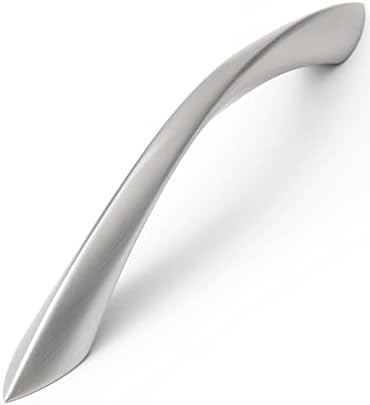 JIASENBAO 10Pack Cast Nickel Cabinet Pulls 5 Inch Arch Twisted Silver Handles