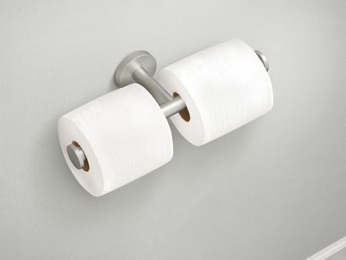 Double Toilet Paper Holder - Modern Look Easy to Install