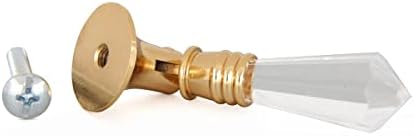 4 Cabinet Pulls Clear Acrylic Drop 34 D Backplate