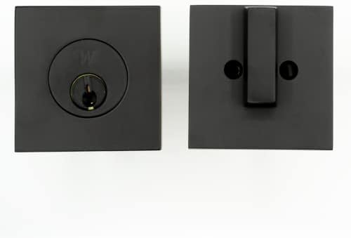 Weslock Square Deadbolt Matte Black