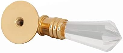 4 Cabinet Pulls Clear Acrylic Drop 34 D Backplate