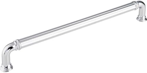 Zest for Your Home Chareau Reeded Center Pulls - 12 Polished Nickel