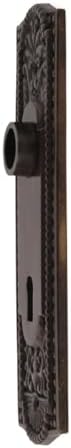 7 14 Door Back Plate Brass with Keyhole