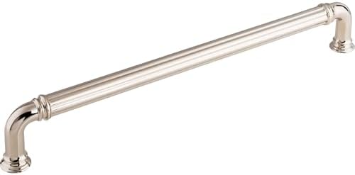Zest for Your Home Chareau Reeded Center Pulls - 12 Polished Nickel