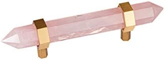 Natural Crystal Door Handle Pink Door Knob