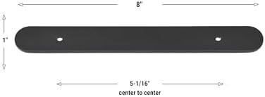 8 Matte Black Backplate for Cabinets - Protect Conceal