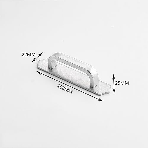 E-FarMa 2-Piece Red 215mm Door Handles
