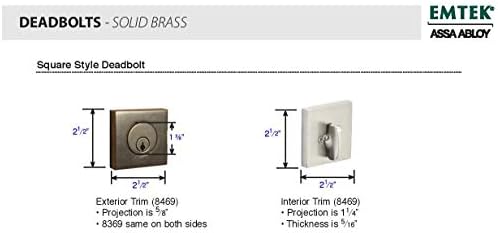 Solid Brass Deadbolt Oil Rubbed Bronze Modern Design