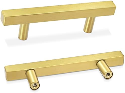 30 Pack Brushed Brass Cabinet Pulls 5 Inch Length