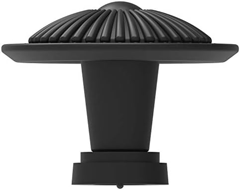 Sturdy Durable 8-Pack Flat Black Cabinet Knobs with Sunburst Pattern