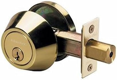 Master Lock DSO0603 Polished Brass Door Deadbolt