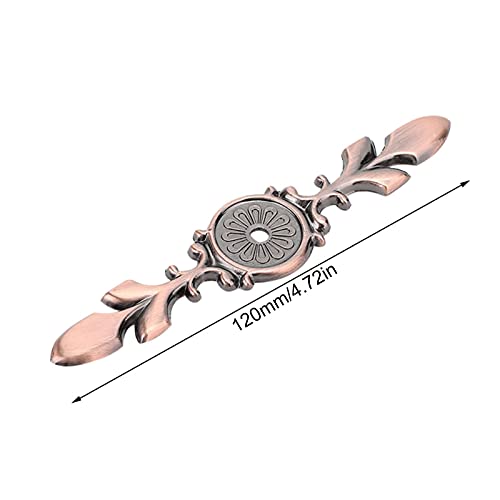 Zinc Alloy Cabinet Handle Back Plate Retro Door Hardware Reddish Bronze