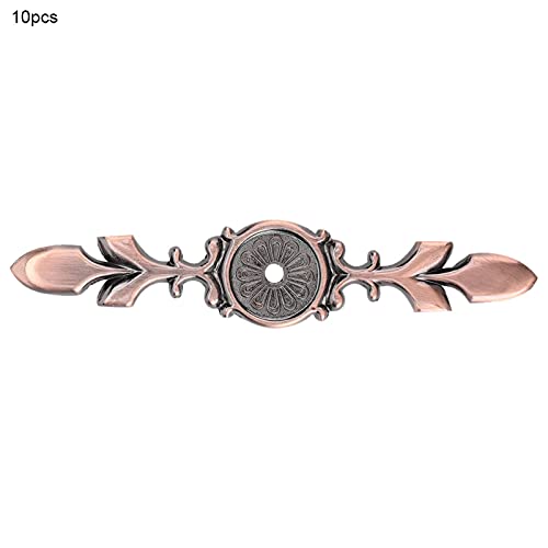 Zinc Alloy Cabinet Handle Back Plate Retro Door Hardware Reddish Bronze