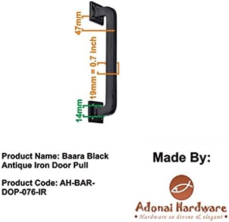 9 Oil Rubbed Bronze Door Pull Handles for Barn Doors
