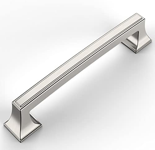 Sturdy 10-Piece Pulls for Cabinets with Brushed Nickel Finish