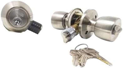 cordless mobile home door lock with deadbolt plunger