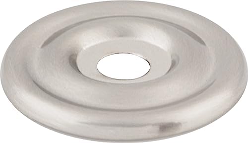 Sturdy cabinet knob - 1-38 inch back plate key lock brushed satin nickel
