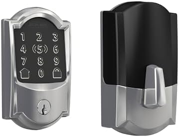 Schlage BE499WB CAM 625 WiFi Smart Deadbolt Lock - Secure effortless home entry