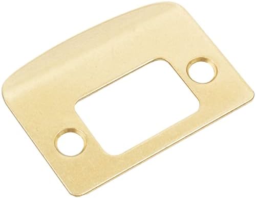 KwiksetSquare Corner Full Lip Strike Deadbolt Bright Brass Finish