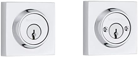 Baldwin Smartkey Cylinder Deadbolt 2-Pack with 5050 Power Device Coverage Secure Entry