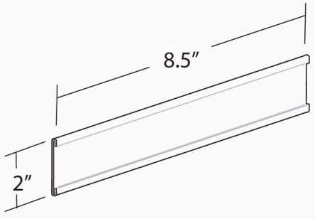 Azar 8-12 Inch by 2 Inch Nameplate Set of 10