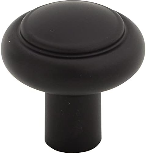 Top Knobs Clarence Knob 1 14 Inch Flat Black