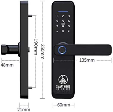 Biometric Fingerprint Smart Door Lock 24GHz RFID Password