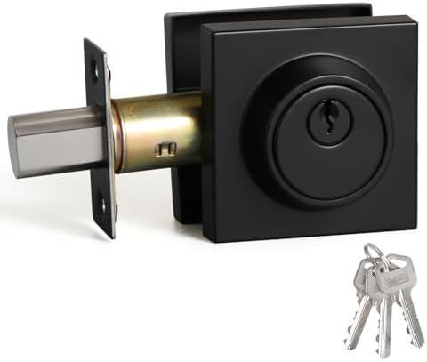 YAGU Modern Square Keyed Deadbolt Lock