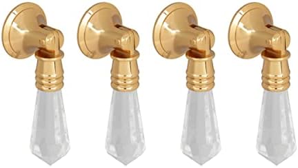 4 Cabinet Pulls Clear Acrylic Drop 34 D Backplate