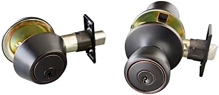 Design House 728733 6-Way Universal Entry Door Knob with Deadbolt