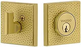 Stylish Satin Brass Deadbolt Lock