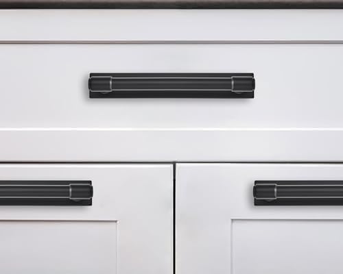 5-Piece Black Cabinet Pull Set