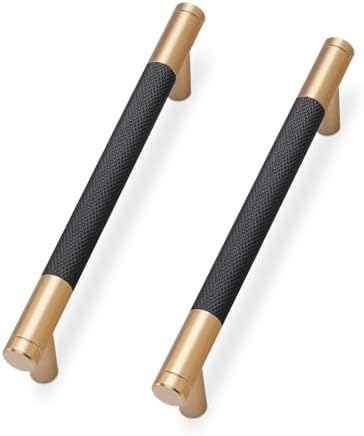 10-Piece Matte Black Champagne Bronze Cabinet Pulls