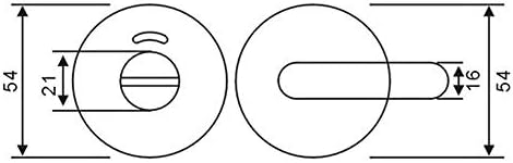 Marie Stainless Steel Door Lock Indicator