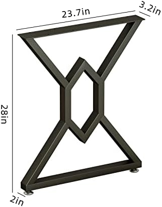 FJANKUI Metal Legs 28-inch X-Shaped for Industrial