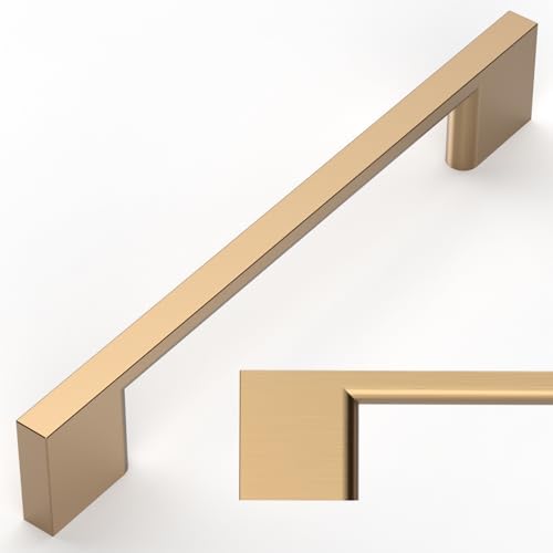 Amerdeco 10 pack champagne bronze cabinet pulls 5-inch hole centers
