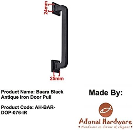 9 Oil Rubbed Bronze Door Pull Handles for Barn Doors
