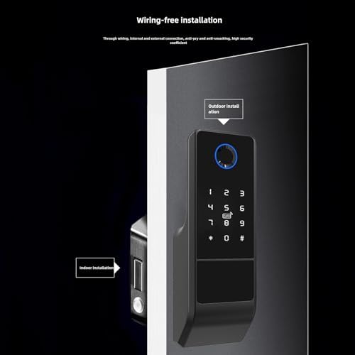SOONHUA Smart Keyless Entry Door Lock with Fingerprint IC Card Access