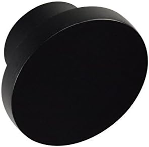Durable Aluminum Knob Flat Black