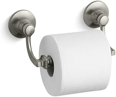 Get Ready with KOHLER 11415-BN Vibrant Brushed Nickel Toilet Tissue Holder