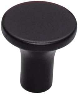 Top Knobs TK911BLK Mushroom Cabinet Knob 1 Inch