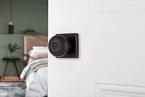 BRINKS 6-Pack Tuscan Bronze Square Door Knob with Privacy Lock