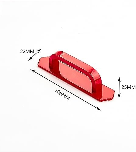 Versatile and Durable 2-Piece Sliding Door Handles Red