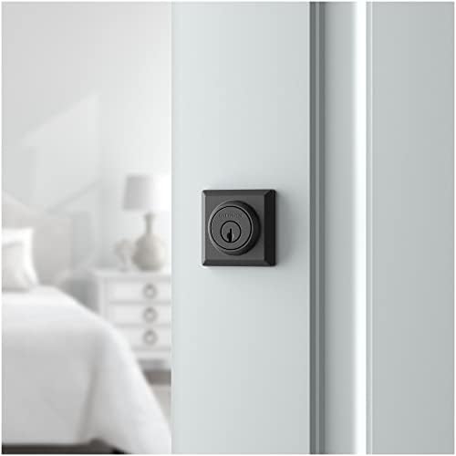 Baldwin Traditional Square Cylinder Deadbolt Polished Nickel