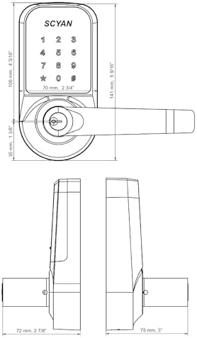 Secure Easy Smart Door Lock for Home Airbnb Oil-Rubbed Bronze