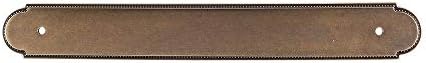 Spotless German Bronze Beaded Back Plate