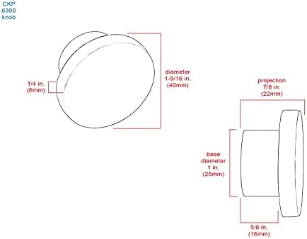 Durable Aluminum Knob Flat Black